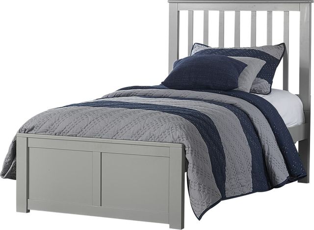 Hillsdale Furniture Schoolhouse Marley Gray Mission Twin Youth Bed-0