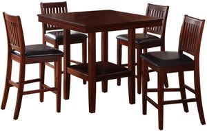 Homelegance® Galena 5-Piece Counter Height Table Set