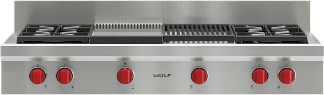 Wolf® 48" Stainless Steel Sealed Burner Rangetop Riser 1