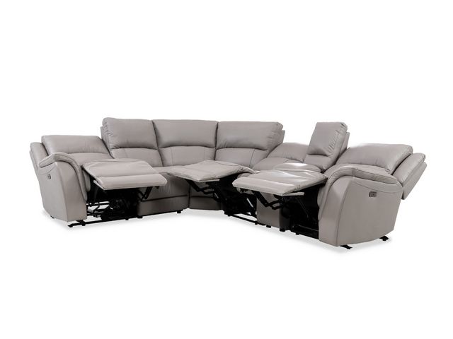 Stone 6 Piece Leather Sectional-4