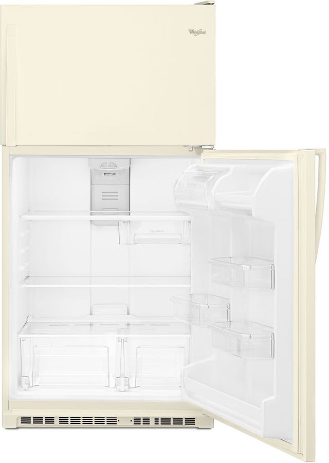 Whirlpool® 20.5 Cu. Ft. Top Freezer Refrigerator-Biscuit 2