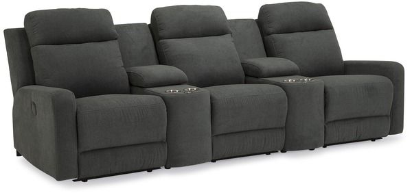 Palliser® Furniture Forest Hill 5-Piece Gray Reclining Sectional
