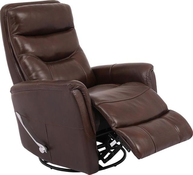 Parker House® Gemini Robust Manual Leather Swivel Glider Recliner-2