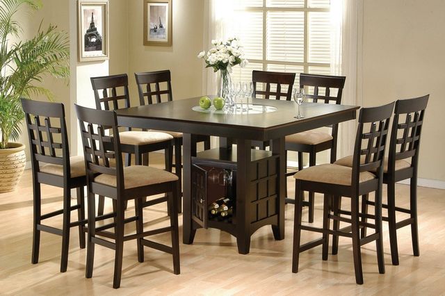 Coaster® Gabriel Cappuccino Counter Height Storage Dining Table-2