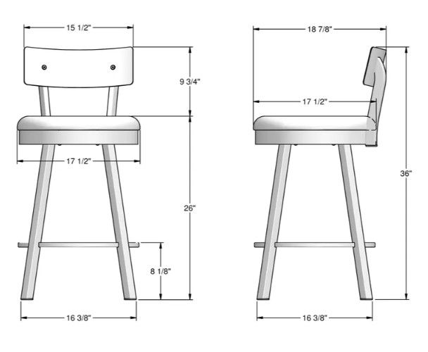 Amisco Customizable Lauren Counter Stool | Colder's | Milwaukee Area