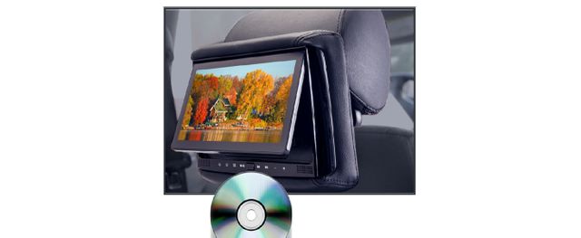 RSD-905 - 9" LCD Rear Seat Entertainment W/ Build-In DVD Player Headrest