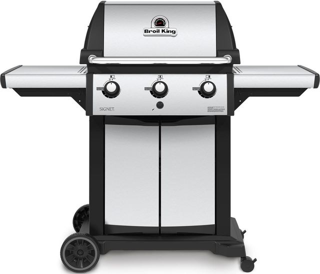 Broil King® Signet™ 320 Black with Stainless Steel Free Standing Grill 5