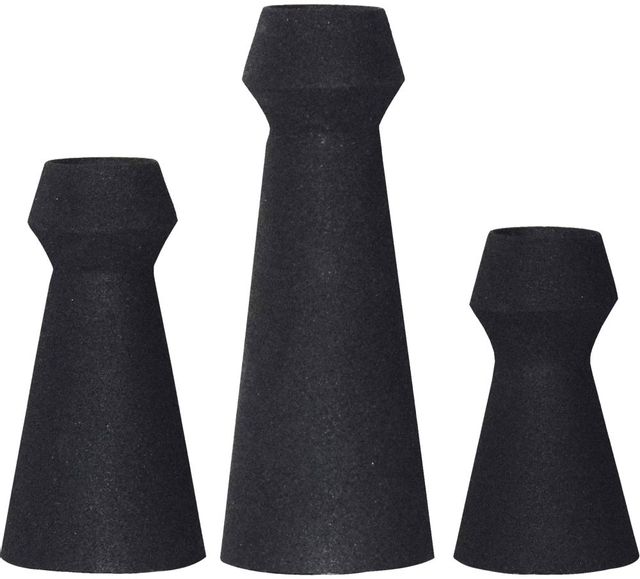 Vases Granfeld, noir mat texturé, Renwil® 0