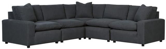 Signature Design by Ashley® Savesto 5-Piece Charcoal Sectional 0