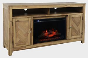 Jofran Inc. Bryce Brown Fireplace with Logset
