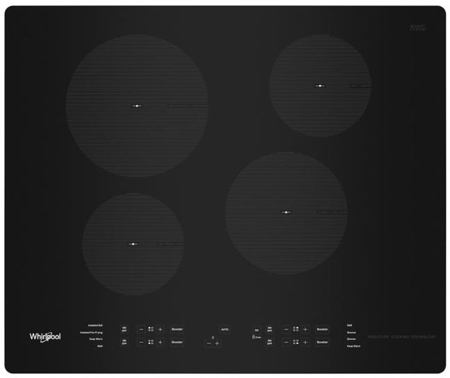 Whirlpool® 24" Black Electric Induction Cooktop
