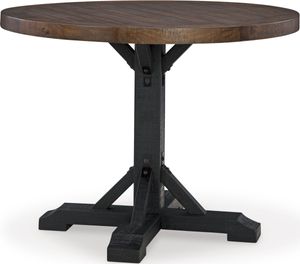 Signature Design by Ashley® Valebeck Rustic Black/Rustic Brown Counter Height Dining Table