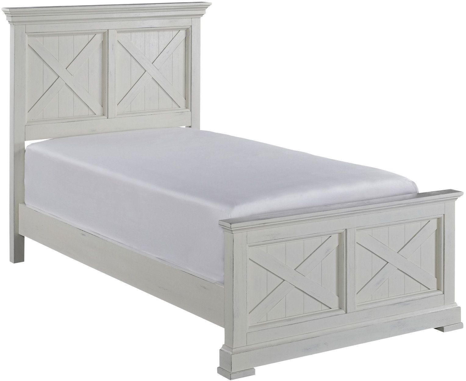 off white twin bed frame