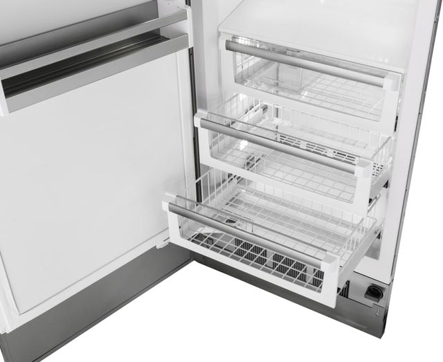 Viking® 7 Series 16.1 Cu. Ft. Cast Black Fully Integrated Left Hinge All Freezer with 5/7 Series Panel 6