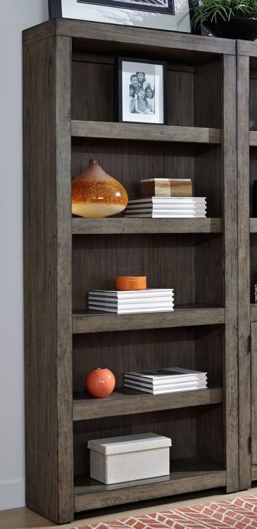 Aspenhome® Modern Loft Greystone Bookcase Wall 2