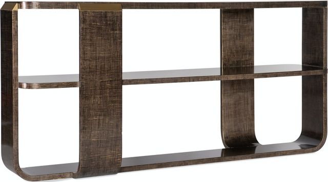 Hooker® Furniture Melange Edmun Dark Wood Sofa Table-0