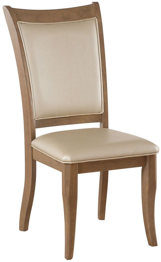 ACME Furniture Harald 2-Piece Beige/Gray Oak Side chairs