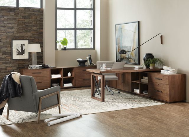 Hooker® Furniture Elon Crafty Cement Swivel Desk Chair 3