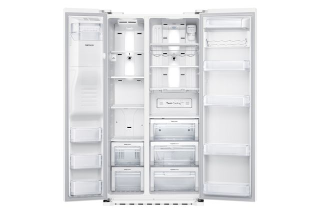 Samsung 22 Cu. Ft. Counter Depth Side-By-Side Refrigerator-White 1