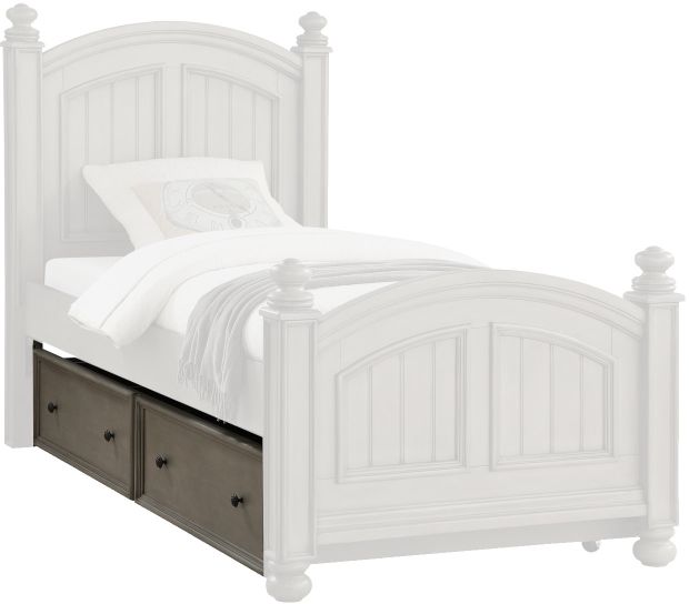 Winners Only® Farmhouse Bay Gray Trundle Box