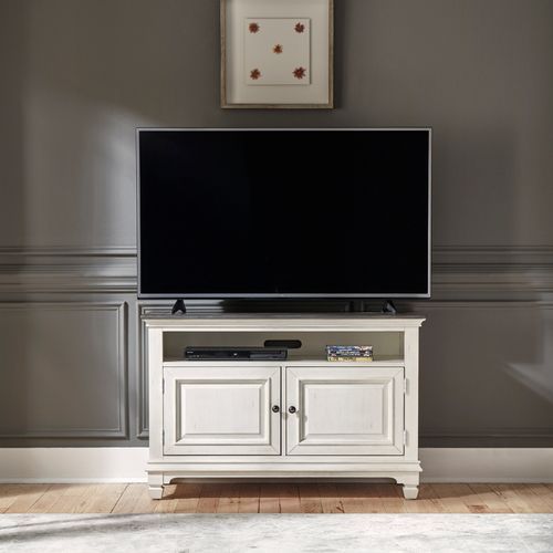 Liberty Furniture Allyson Park Wirebrushed White 46" TV console 6