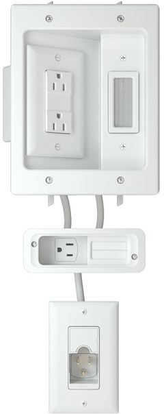 Sanus® White In-Wall Cable Management Kit