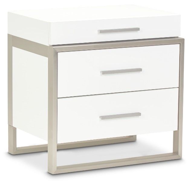 Marquee 3-Drawer Nightstand