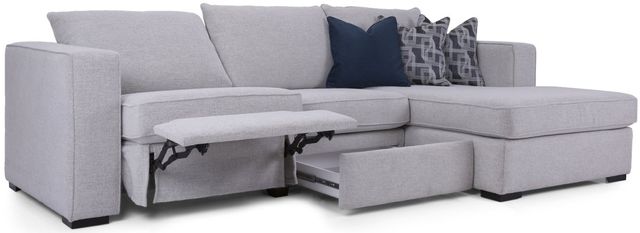 Decor-Rest® Furniture LTD 2900 2 Piece Gray Power Sectional 3