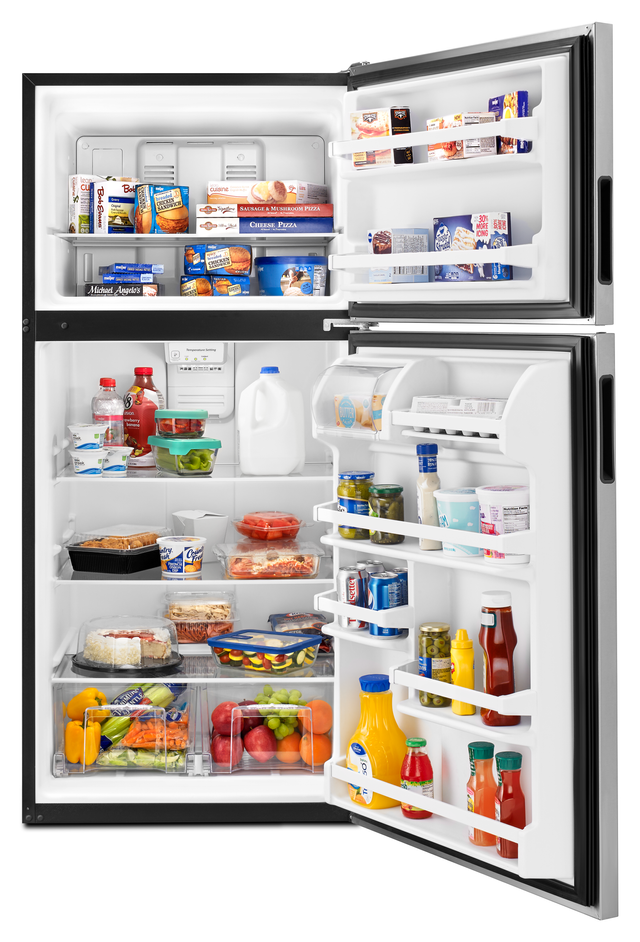 Amana® 18.2 Cu. Ft. Stainless Steel Top Freezer Refrigerator-3