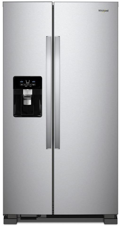 Whirlpool® 24.6 Cu. Ft. Side-by-Side Refrigerator-Fingerprint Resistant Stainless Steel 1