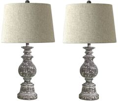 Signature Design by Ashley® Macawi 2-Piece Antique Brown Poly Table Lamps