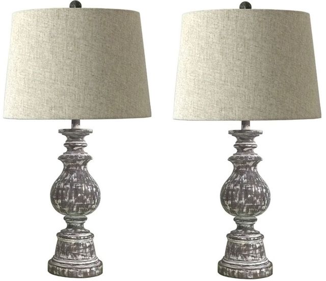 Signature Design by Ashley® Macawi Set of 2 Antique Brown Poly Table Lamps-0