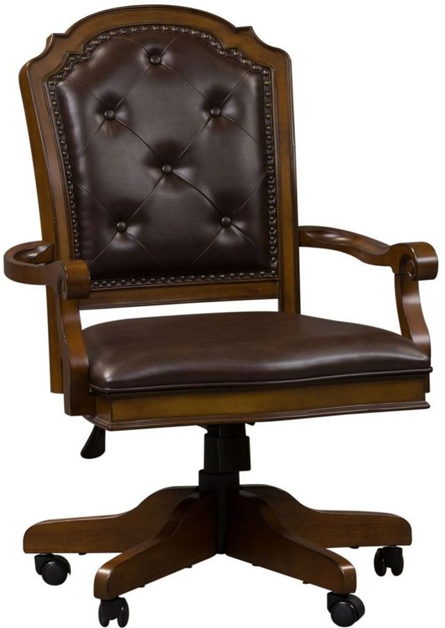 Liberty Amelia Antique Toffee Jr. Executive Office Chair-0