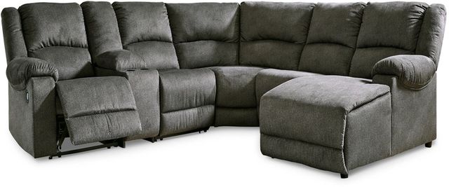 Signature Design by Ashley® Benlocke 6-Piece Flannel Right-Arm Facing Reclining Sectional with Chaise-0