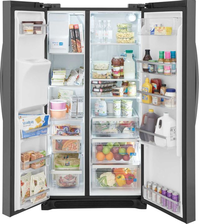 Frigidaire Gallery® 22.2 Cu. Ft. Black Stainless Steel Counter Depth Side-by-Side Refrigerator 7