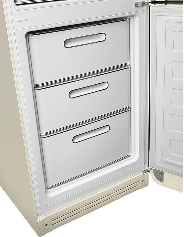 Smeg 50's Retro Style Aesthetic 11.7 Cu. Ft. Cream Bottom Freezer Refrigerator 5