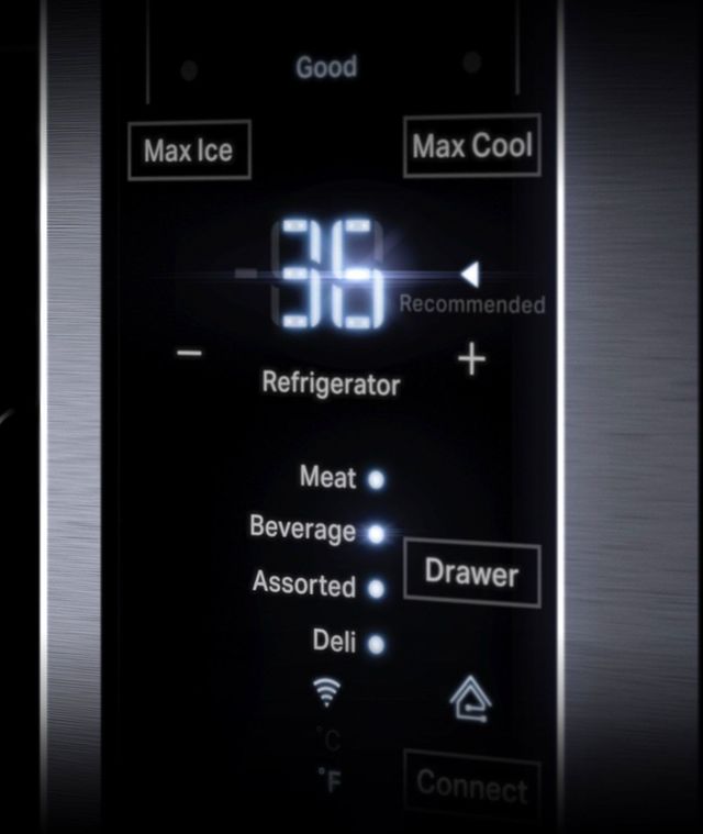 JennAir® RISE™ 23.8 Cu. Ft. Stainless Steel Counter Depth French Door Refrigerator 1