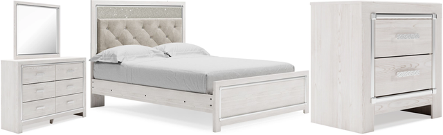 Signature Design by Ashley® Altyra 4-Piece White Queen Panel Bed Set-0