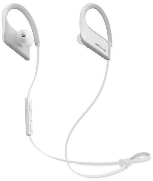 Panasonic® Ultra-Light WINGS White Wireless Bluetooth® Sport Clip Headphones 1