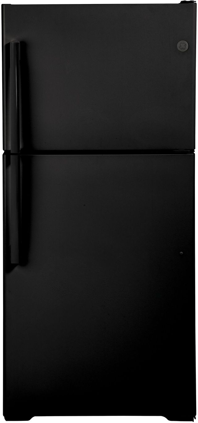 GE® 19.1 Cu. Ft. Black Top Freezer Refrigerator (SD) 0