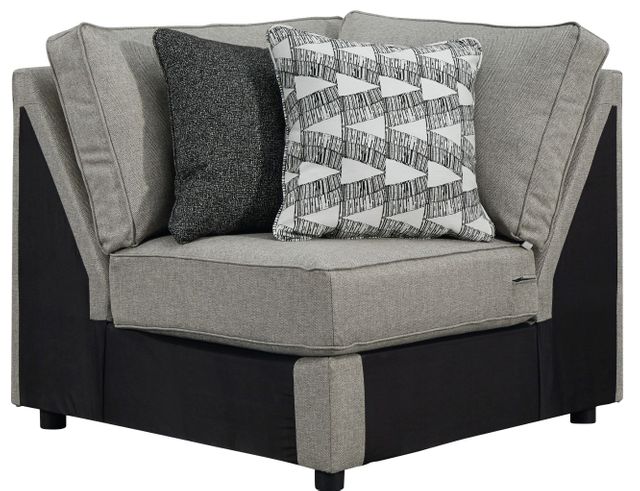 Benchcraft® Marsing Nuvella 5-Piece Slate Sectional with Chaise 3