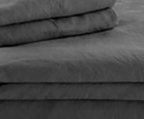 Malouf® Woven™ French Linen Charcoal Split California King Sheet Set