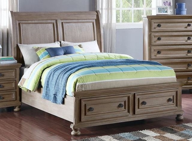 New Classic® Home Furnishings Allegra Pewter Youth Full Sleigh Bed-0