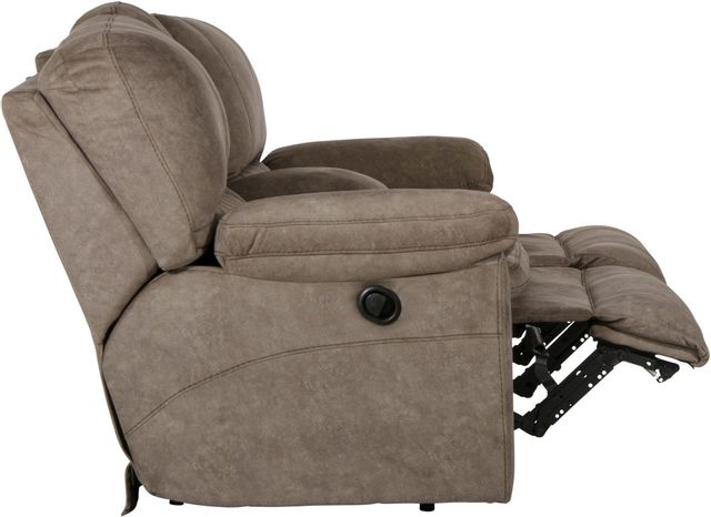 Catnapper® Reyes Portabella Lay Flat Reclining Console Loveseat with Storage & Cupholders 3