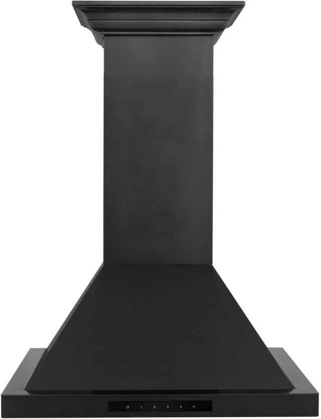 ZLINE 36" Black Stainless Steel Wall Mounted Range Hood 0