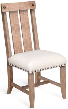 Sunny Designs™ Vivian Desert Rock Double Slatback Chair with Cushion Seat