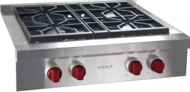 Wolf® 30" Stainless Steel Pro Style Gas Rangetop 3