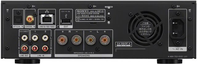 Sony® 500GB Black High Resolution Audio HDD Player 3