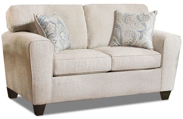 Peak Living By American Furniture Manufacturing Uptown Ecru Loveseat 3102 2760 Miskelly Furniture