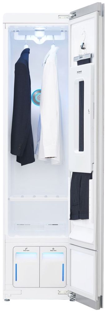 LG Styler® White Smart wi-fi Enabled Steam Closet with TrueSteam® Technology  and Exclusive Moving Hangers